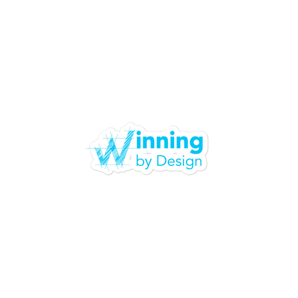 Winning by Design Logo Sticker